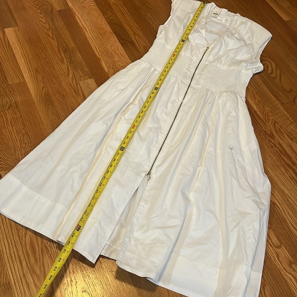 Anthropologie The Tommie Cap-Sleeve Smocked Front-Zip Shirt Dress Size XL NWT - Picture 8 of 13